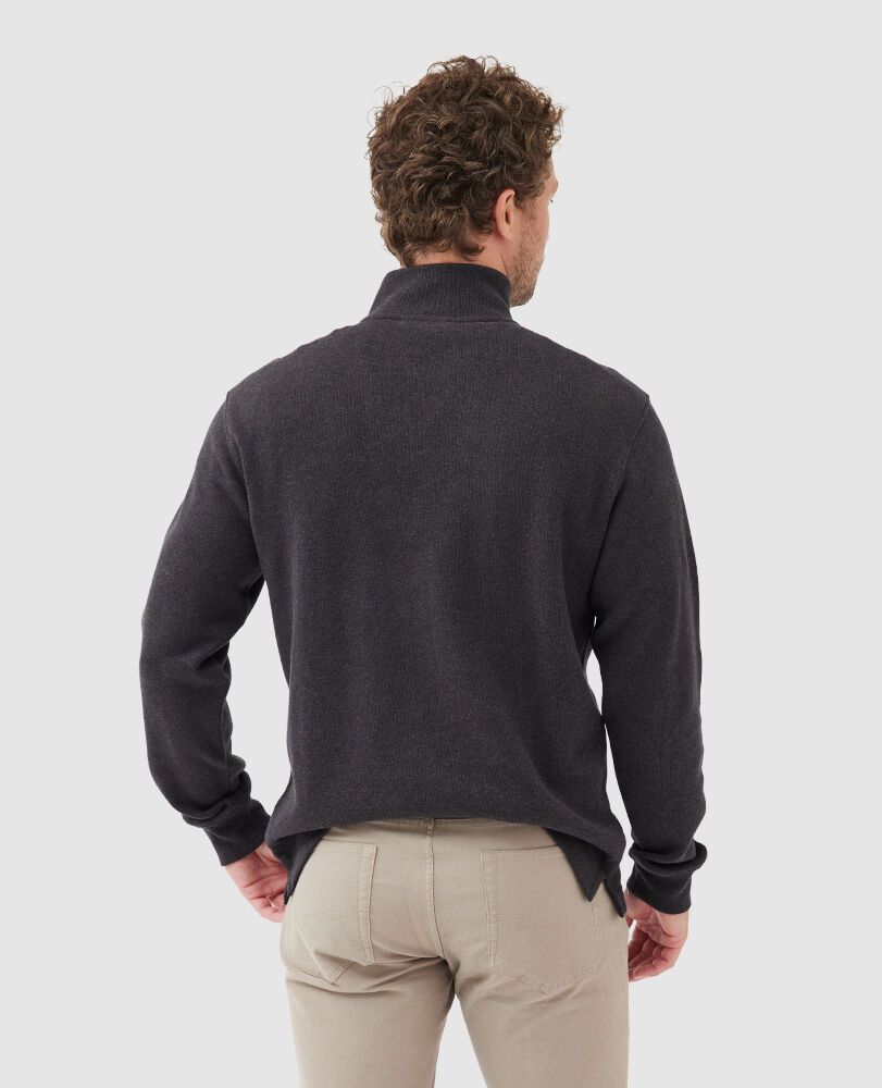Sweatshirt col 1/4 zip alton ave, BOUE, Back