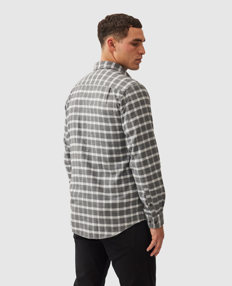 Mclaren Falls Sports Fit Shirt, GRAPHITE, Back