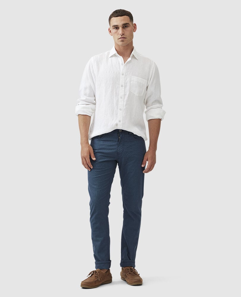 Gunn Straight Fit Jean, BLUESTONE, Off Front