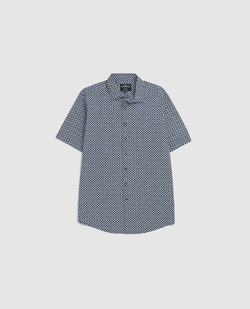 Yates Point Shirt, INDIGO, Flat Lay