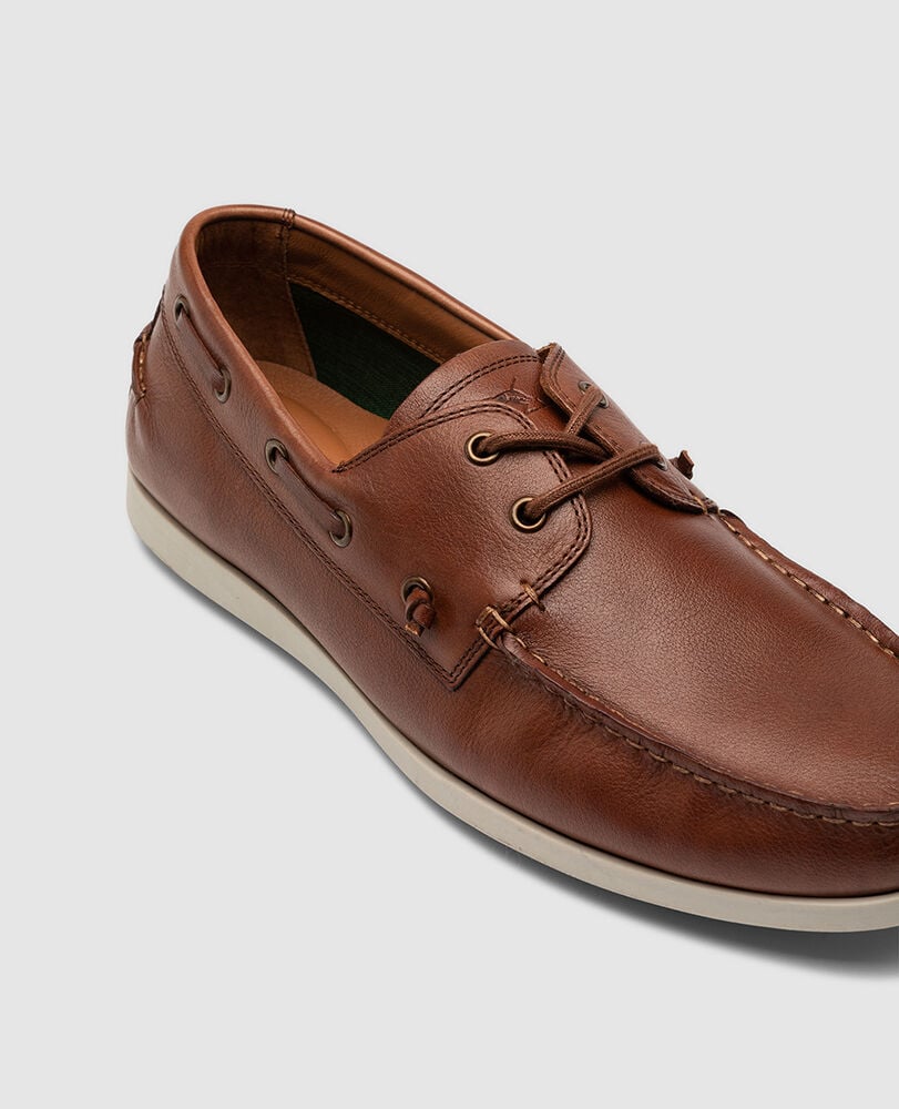 Gordons Bay Boat Shoe, COGNAC 2.0, Back