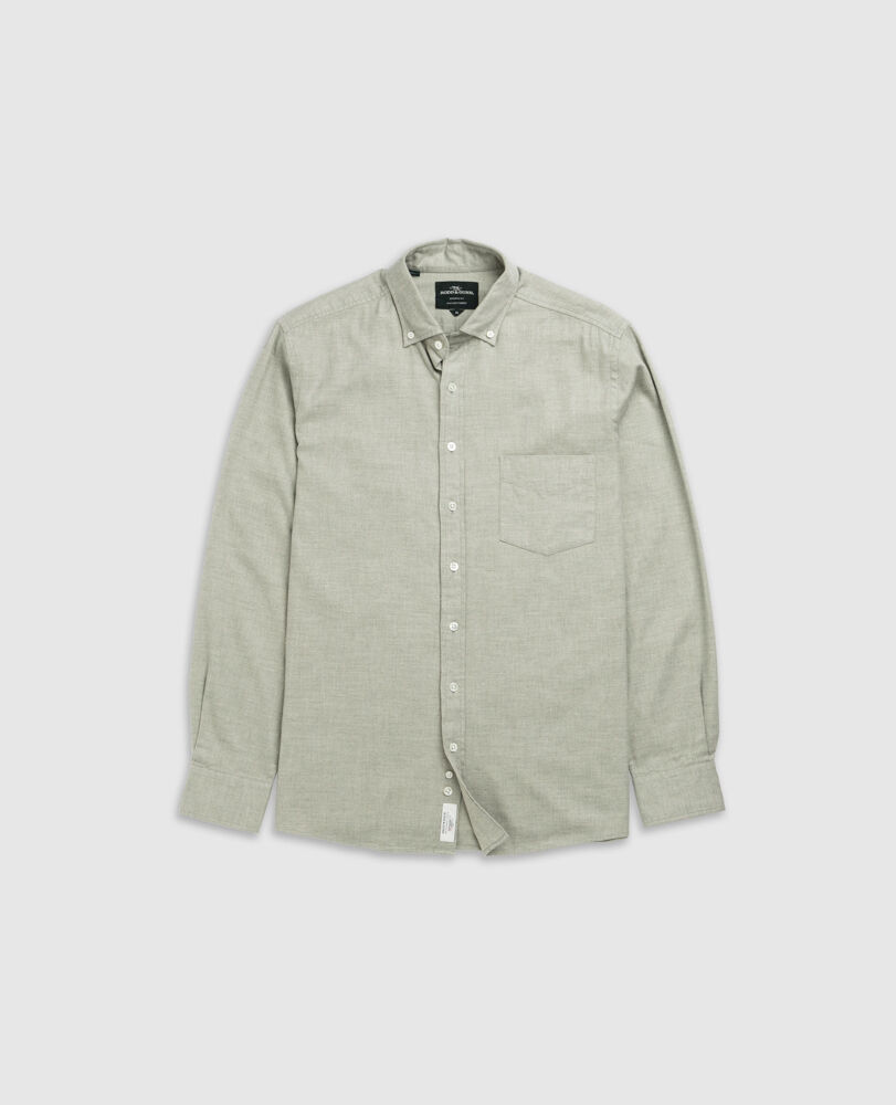 Barrhill Sports Fit Shirt, SAGE, Flat Lay