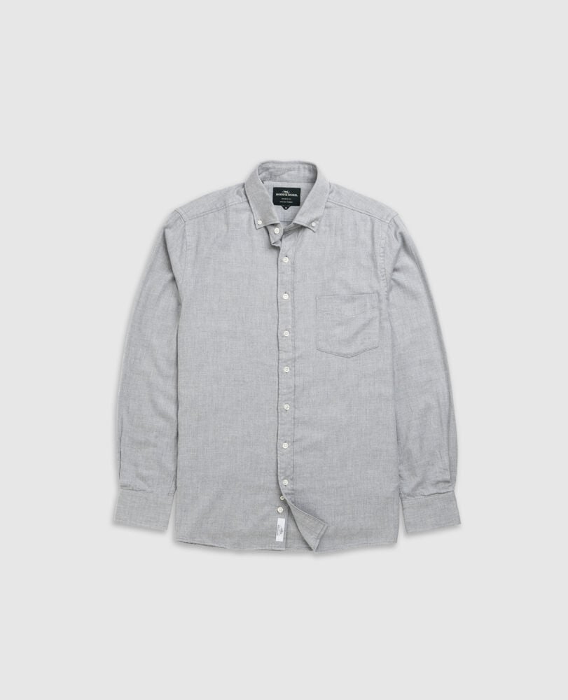 Chemise slim Barrhill, FUMÉ, Flat Lay