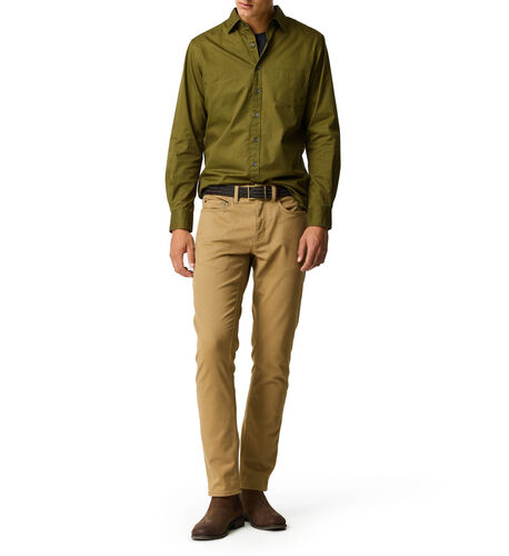 Mavis Lake Sports Fit Shirt, KHAKI