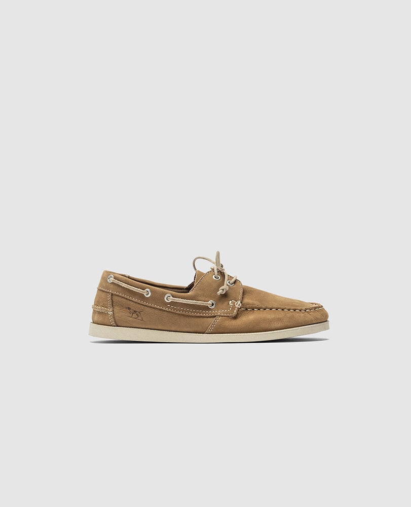 Viaduct Boat Shoe, TAN, Front