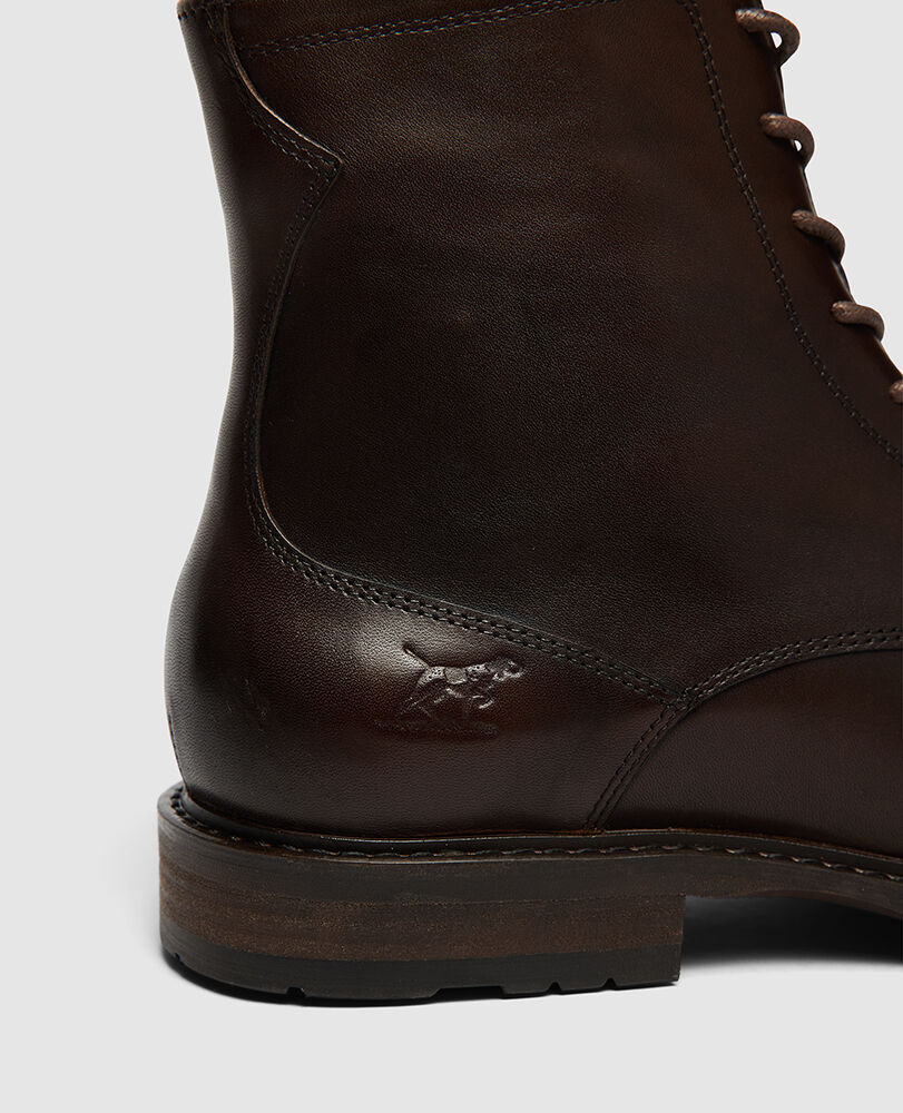 Bottines militaires Drury, MARRON FONCÉ, Detail 3