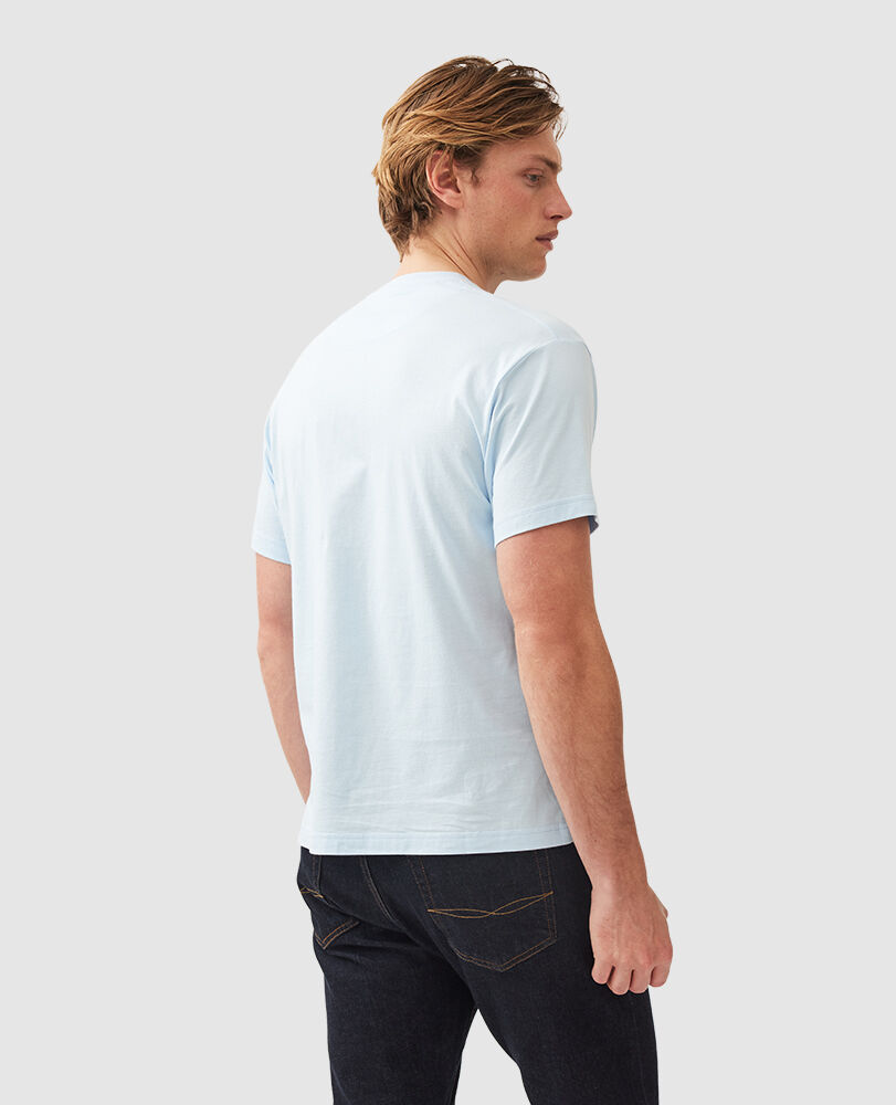 T-Shirt Gunn, EISBLAU, Back