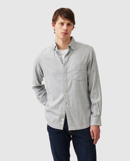 Barrhill Sports Fit Shirt, SMOKE