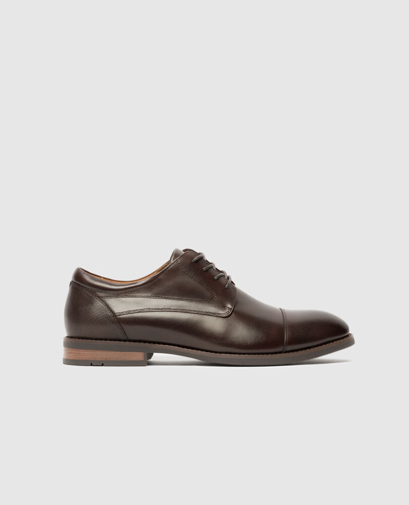 Loburn Derby Shoe, CHOCOLATE, Front