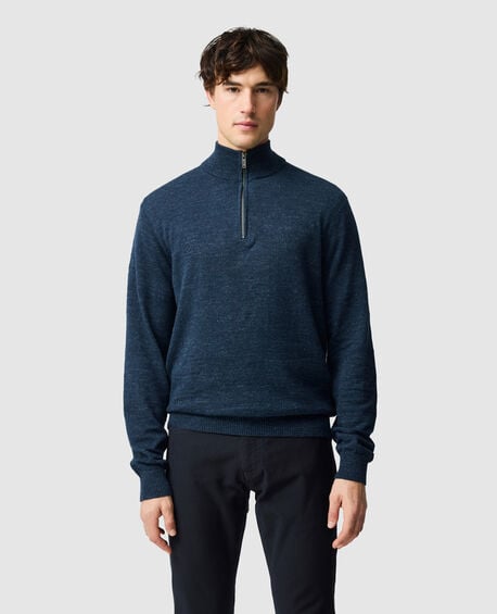 Fortrose 1/4 Zip Knit, MIDNIGHT
