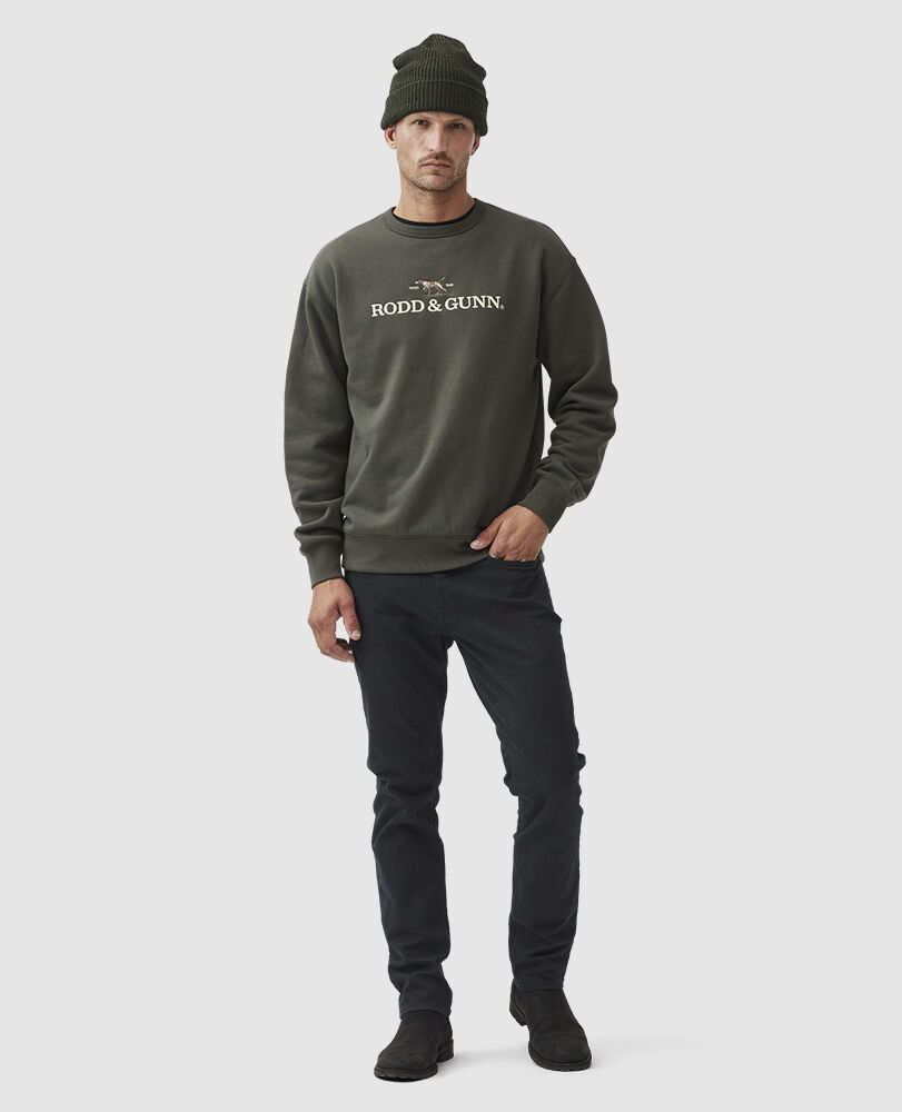 Gunn Logo Sweat, LODEN, Off Front