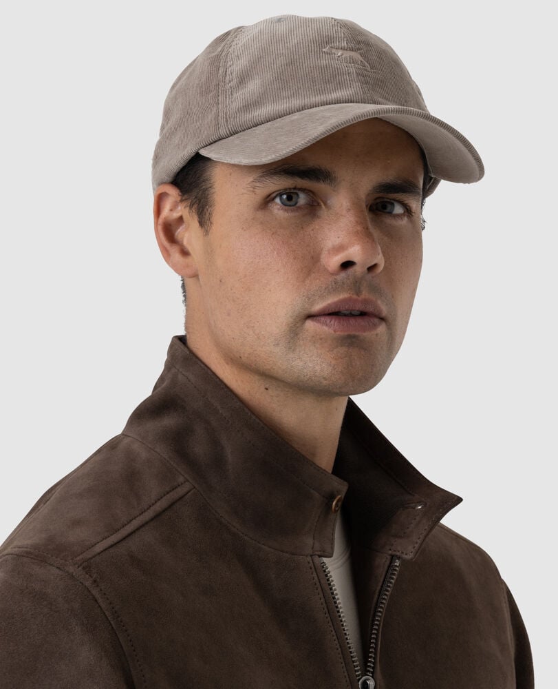 Glen Massey Leather Jacket, TAUPE, Flat Lay