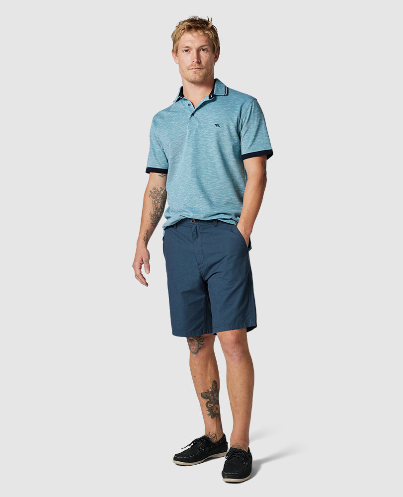 Palm Heights Polo, TEAL, Off Front
