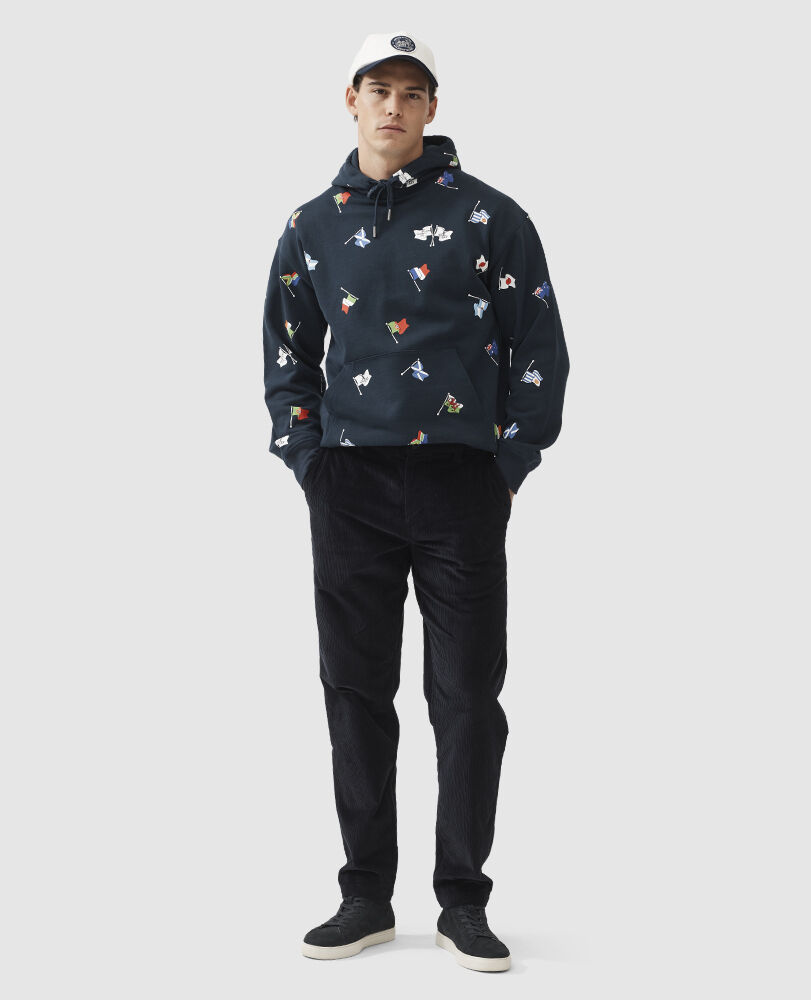 Lancaster Park Relaxed Fit Taper Pant, DARK NAVY, Off Front