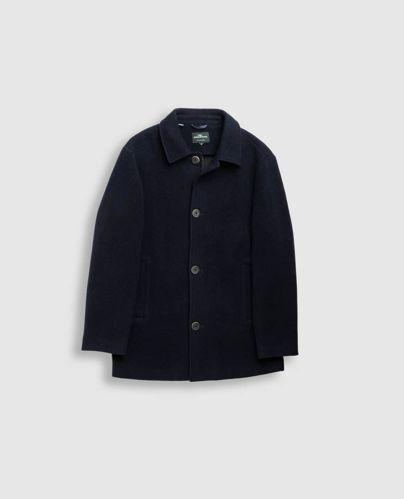 Garston Coat, MIDNIGHT, Flat Lay