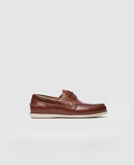Boardwalk Boat Shoe, CHESTNUT