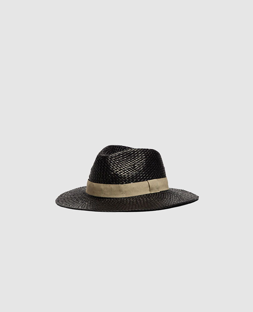 Halcombe Hat, BLACK/SABBIA, Front