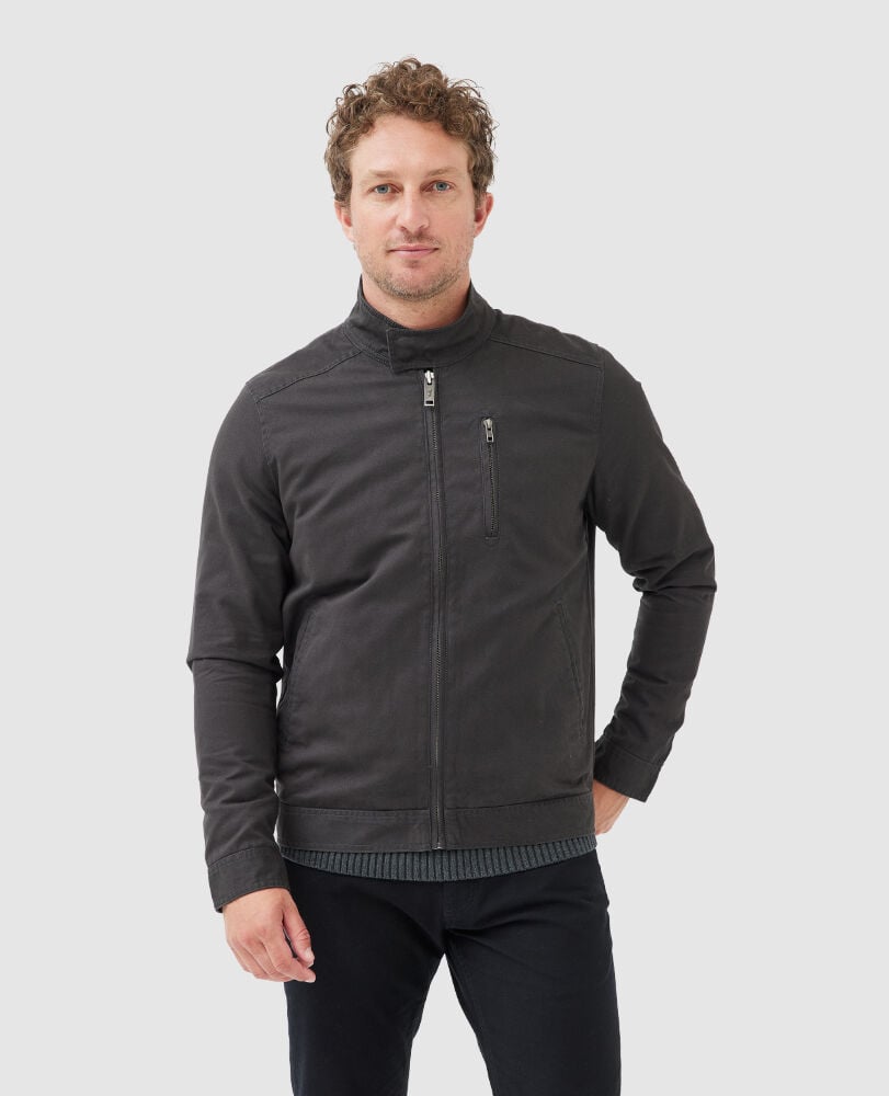 Armitage Jacket, PEWTER, Front