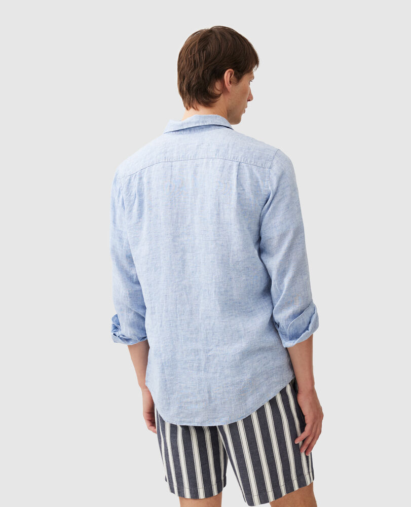 Coromandel 2 Sports Fit Shirt, DENIM, Back