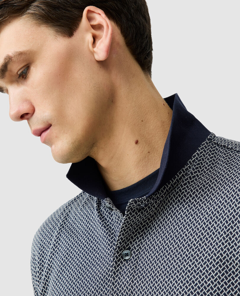 Chatto Creek Sports Fit Polo, ECLIPSE, Detail 2