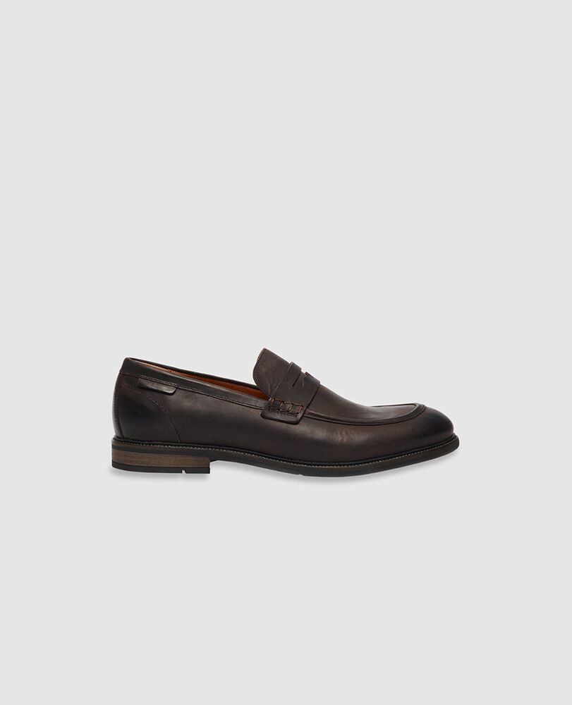 Portobello Mocc Slip On, BROWN, Front