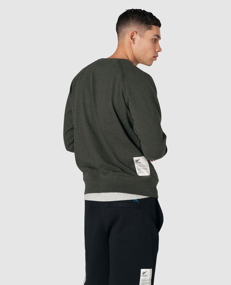 Fernmark Crew Sweat, LIQUORICE, Back