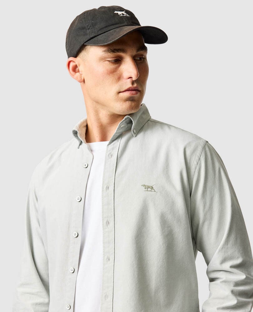 Gunn Oxford Sports Fit Shirt, EUCALYPTUS, Detail 3