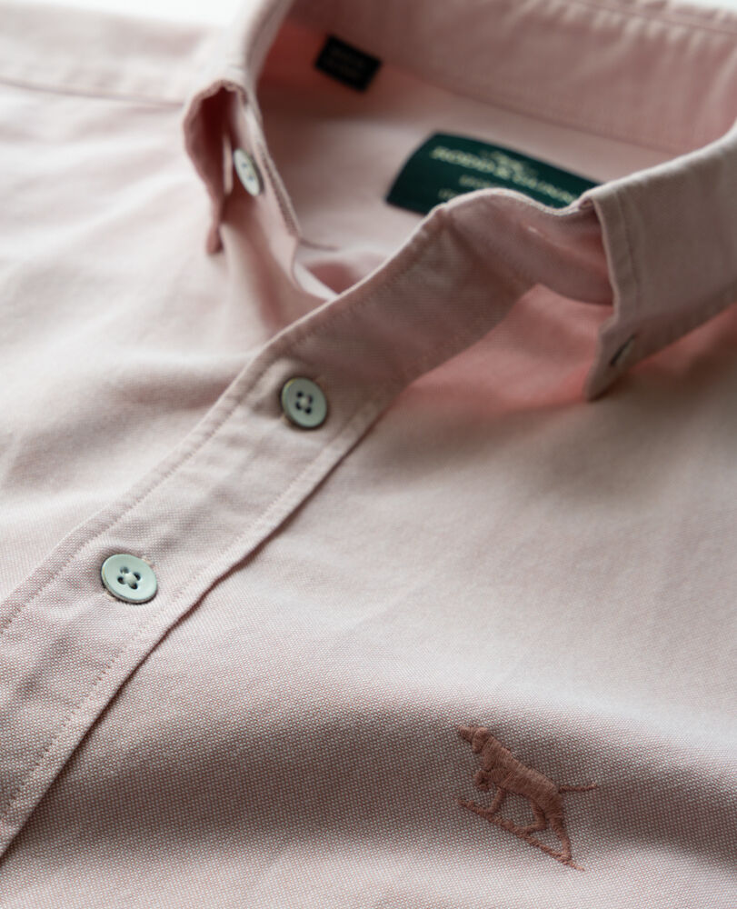 Gunn Oxford Sports Fit Shirt, BLUSH, Detail 2