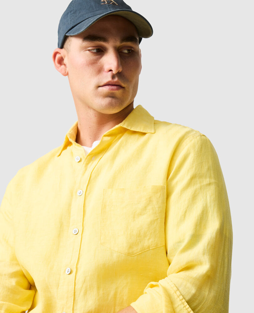 Chemise slim en lin Coromandel, SOLEIL, Detail 3