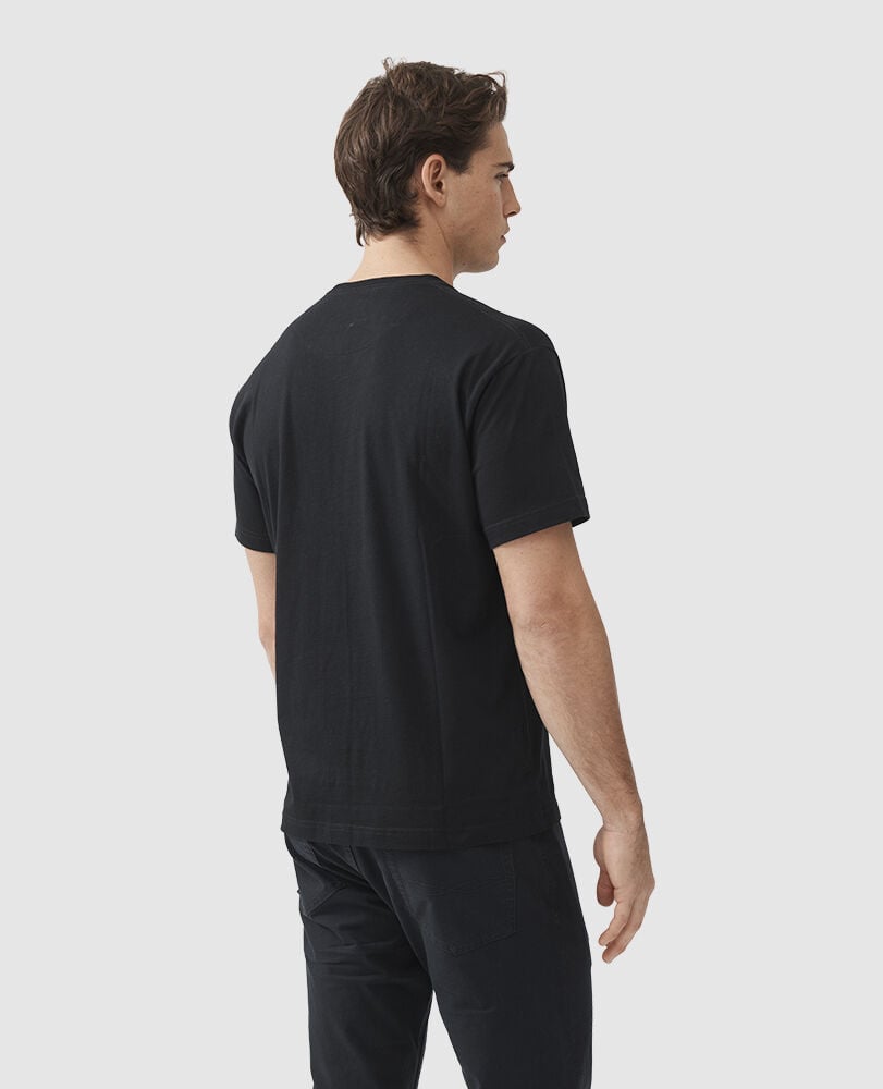 The Gunn T-Shirt , LIQUORICE, Back