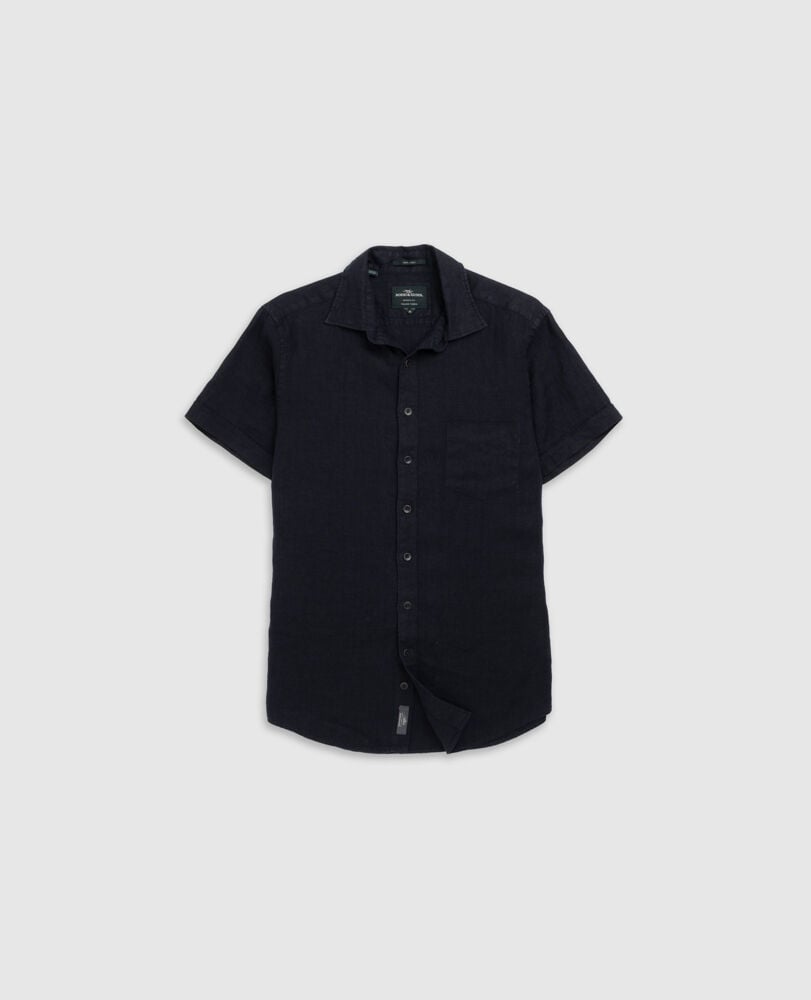 Chemise coupe sportive Palm Beach, BLEU NUIT, Flat Lay
