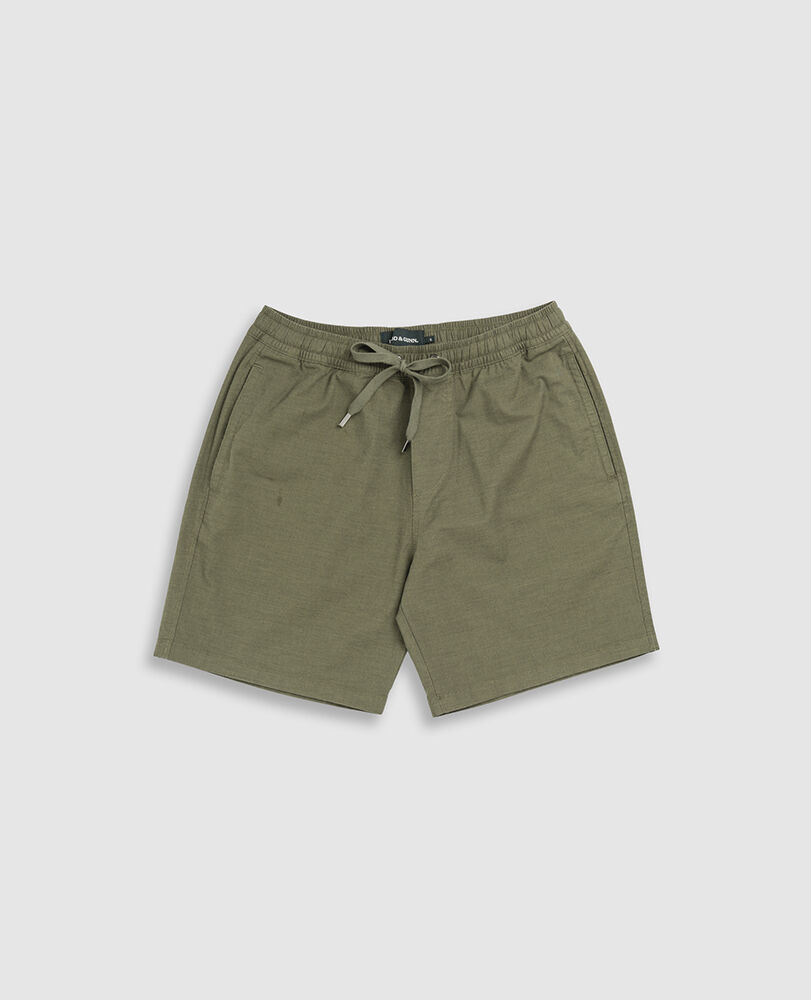 Gunn 7" Resort Short, MOSS, Flat Lay