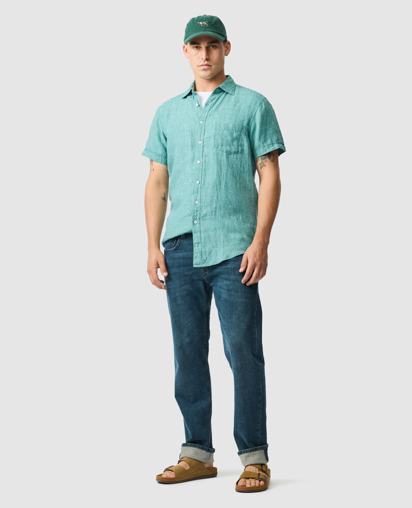 Chemise coupe sportive Palm Beach, SAVANE, Off Front