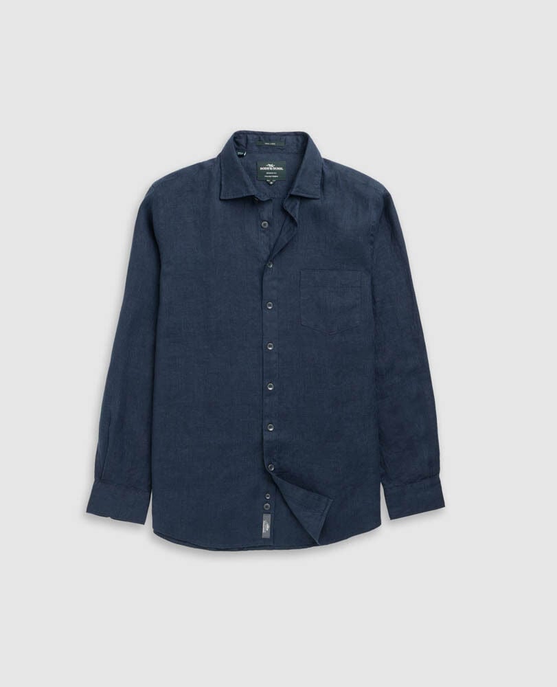 Coromandel Hemd mit sportlicher Passform, SONNENFINSTERNIS, Flat Lay