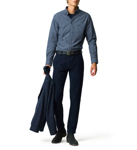 Oxford Valley Check Shirt, MIDNIGHT