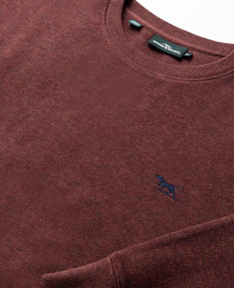 Gunn Crew Neck Sweat, RUST, Detail 2