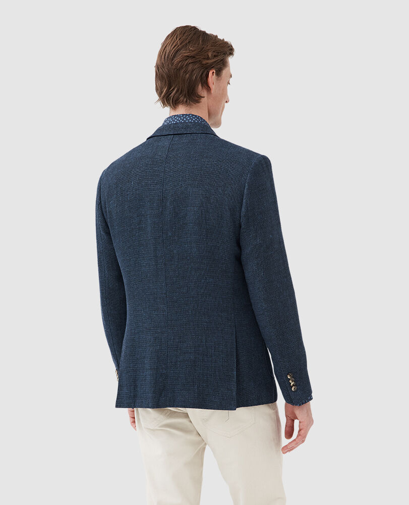 The Cascades Sports Fit Jacket, MIDNIGHT, Back