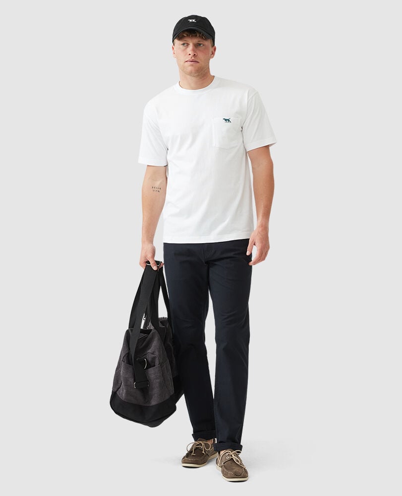 Gunn Original Fit Tee, SNOW, Off Front