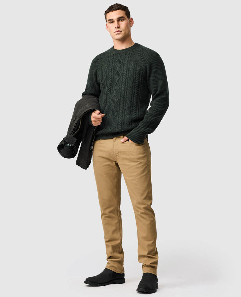 Piper Creek Knit, DSCHUNGEL, Off Front