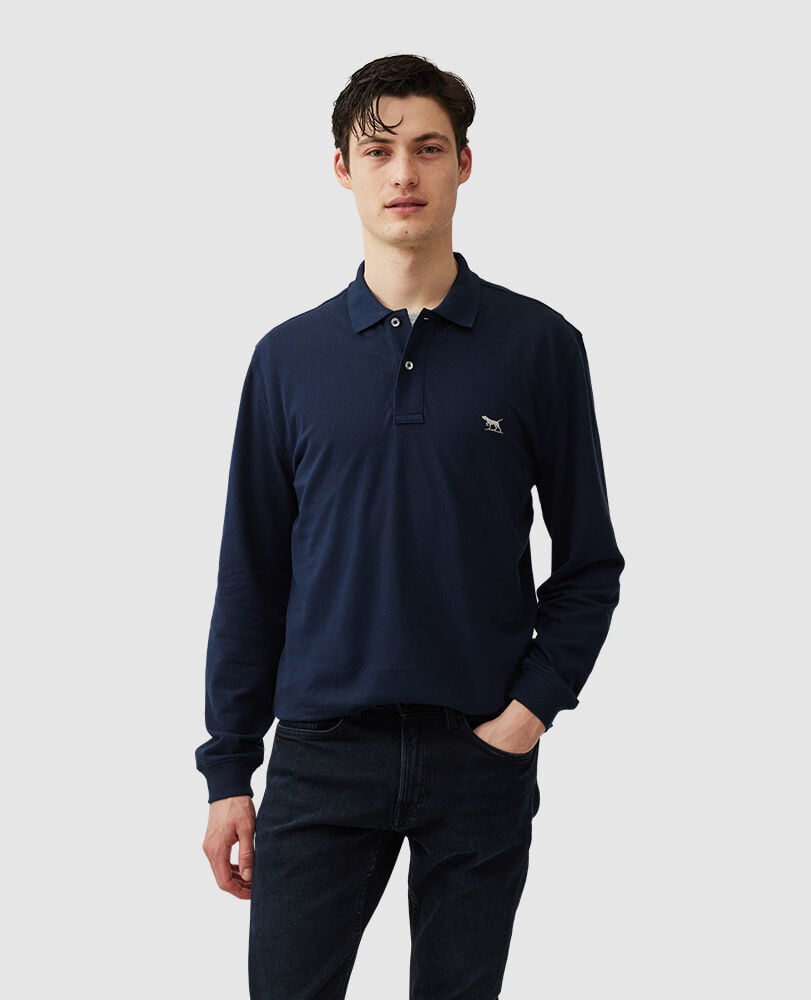 Long Sleeve Original Fit Gunn Polo, , Front