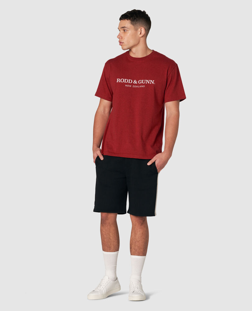 Fernmark Logo T-Shirt , CURRANT, Off Front