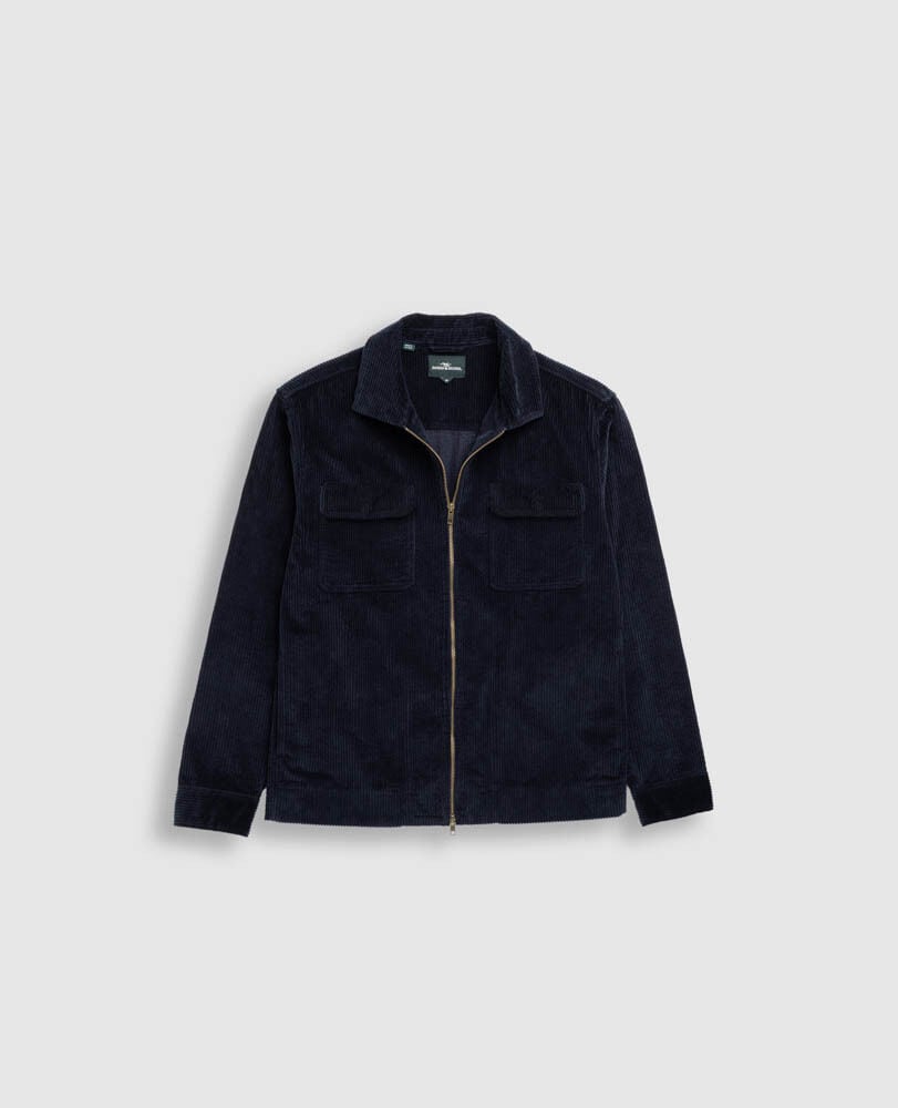 Anvil Island Shacket, NAVY, Flat Lay