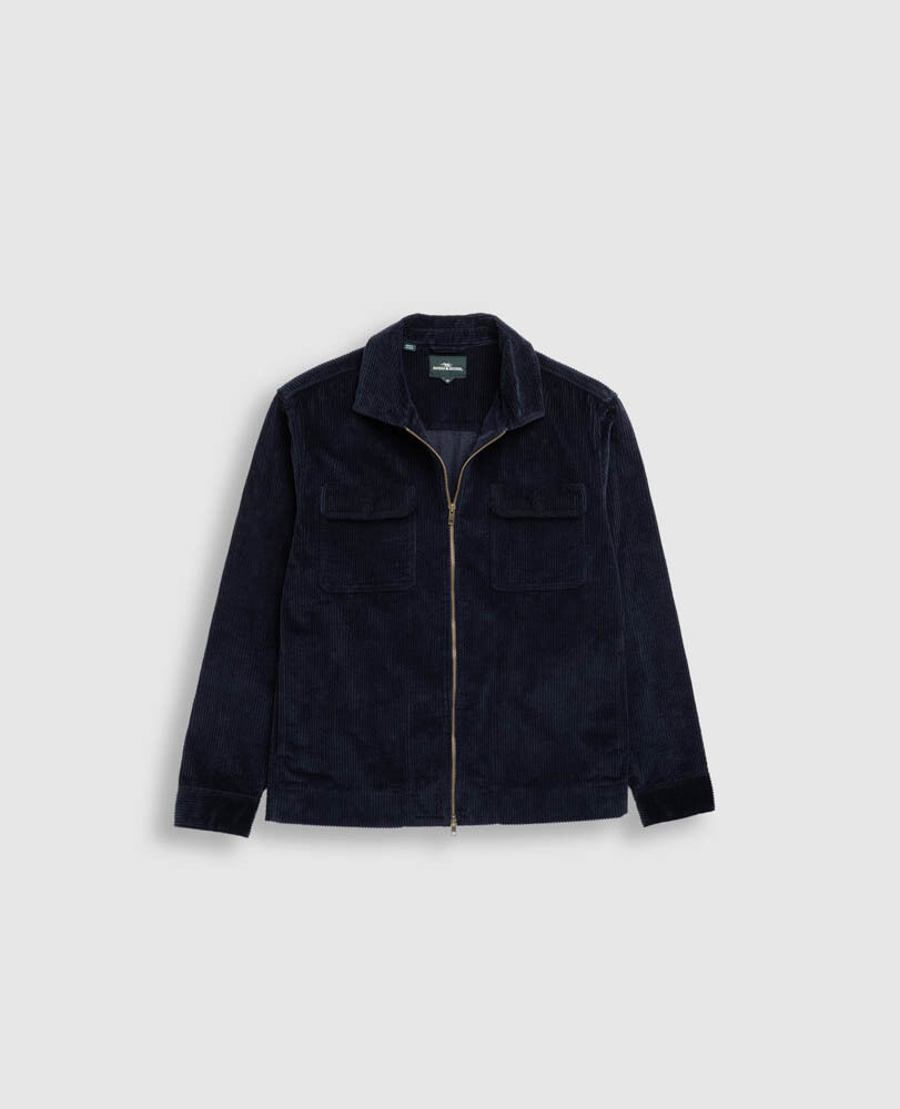 Anvil Island Shacket, NAVY, Flat Lay