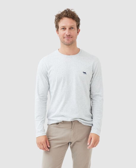 Ls Gunn T-Shirt , PEBBLE