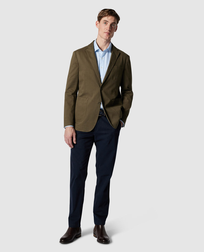 Owen Valley Sports Fit Jacket, FOREST, Off Front