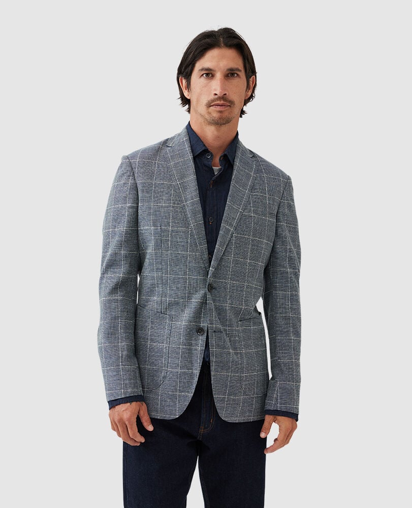 Karaka Point Sports Fit Jacket, AQUAMARINE, Front
