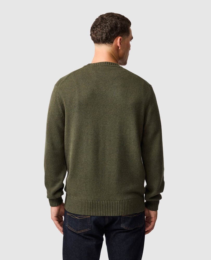 Gunn Crew Knit, LODEN, Back