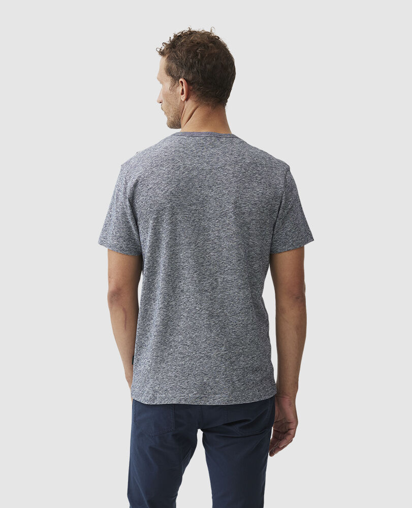 Fairfield Sports Fit T-Shirt , DENIM, Back