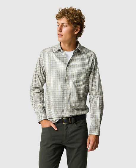 Gledknowe Sports Fit Shirt, OLIVE