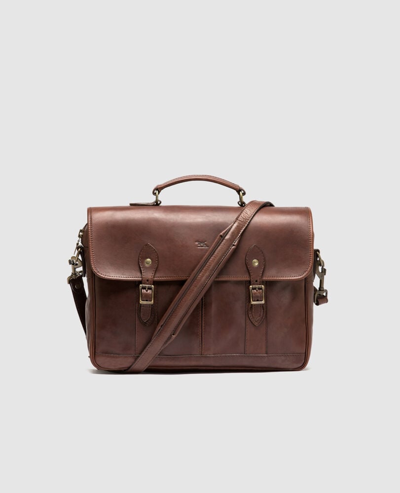 R&G Briefcase, CHOCOLATE, Front
